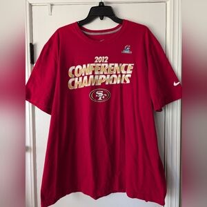 Nike San Francisco 49ers 2012 Conference Champions t-shirt XXL